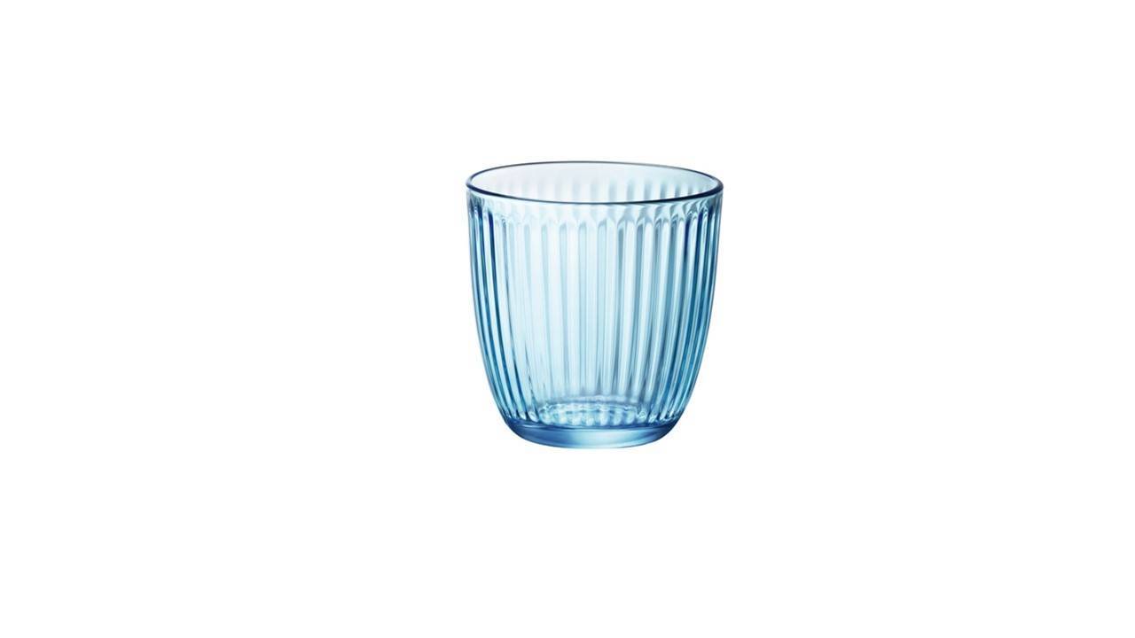 כוס מים פסים כחול line