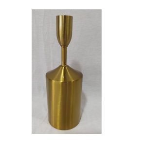 פמוט גליל רחב גוון זהב