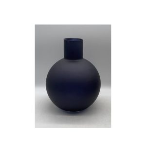 אגרטל זכוכית שחור מט 22X18