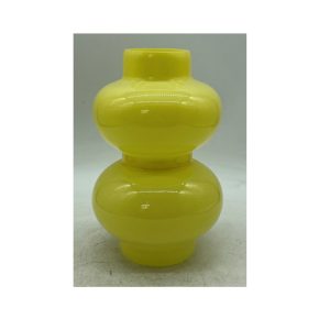 אגרטל זכוכית גוון צהוב מעושן 20X13