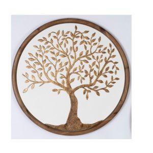 989367 עיטר קיר מתכת ועץ