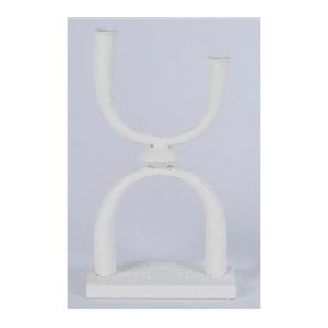 989386 פמוט כפול מתכת