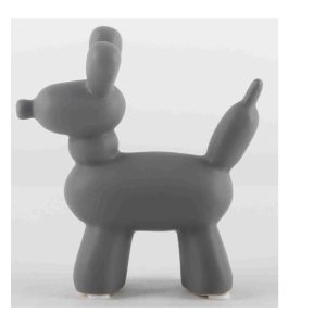 800207 פסל כלב, אפור כהה